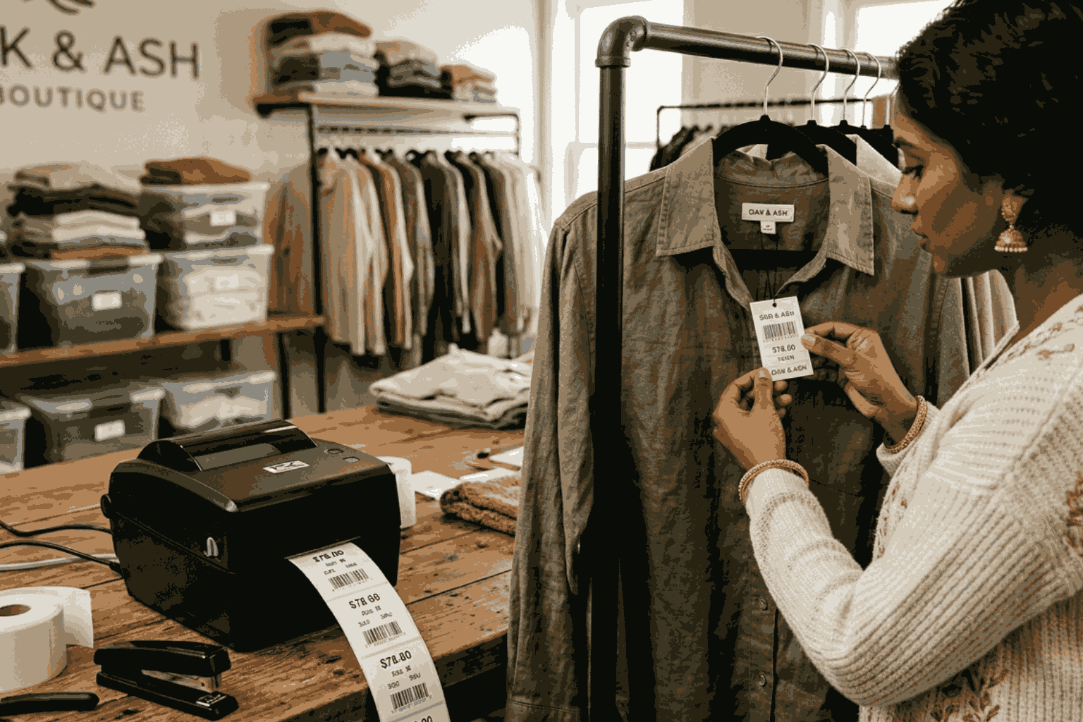 Barcode Printer for Garments