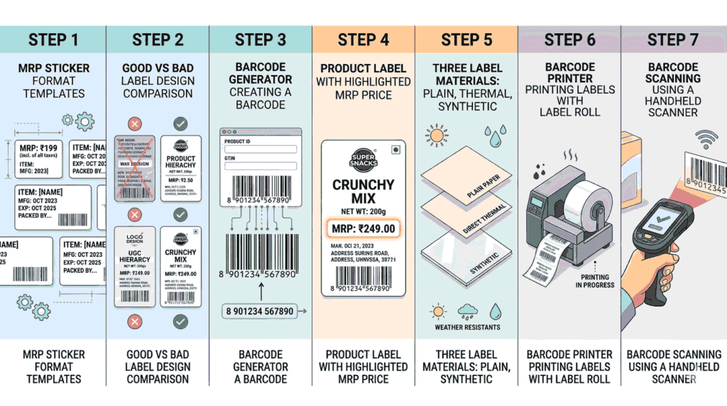 Steps to Create MRP Stickers with Barcode